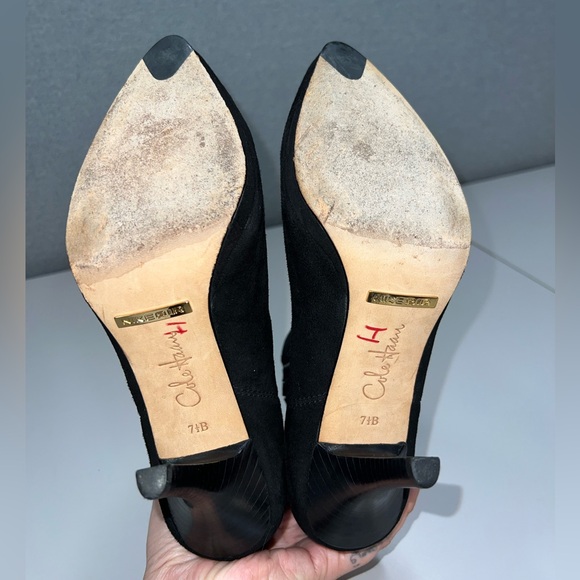 Cole Haan Nike Air Heels Pointed Toe Suede Boots Size 7.5 - Picture 12 of 13